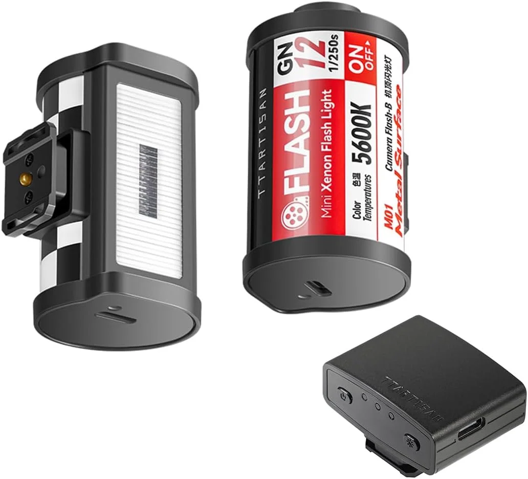 فلاش دوربین TTartisan مدل GN 12 5600K(±200k)، فلاش تریگر بیسیم، مینی چراغ قوه برای فوجی سونی کانن نیکون لایکا المپوس فلاش دوربین TTartisan مدل GN 12 5600K(±200k)، فلاش تریگر بیسیم، مینی چراغ قوه برای فوجی سونی کانن نیکون لایکا المپوس