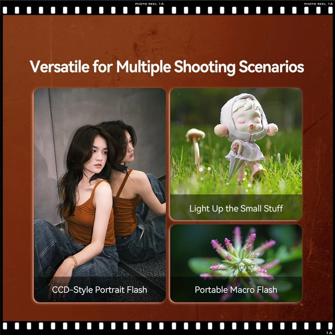 فلاش دوربین TTartisan مدل GN 12 5600K(±200k)، فلاش تریگر بی‌سیم، مینی چراغ قوه برای فوجی سونی کانن نیکون لایکا المپوس