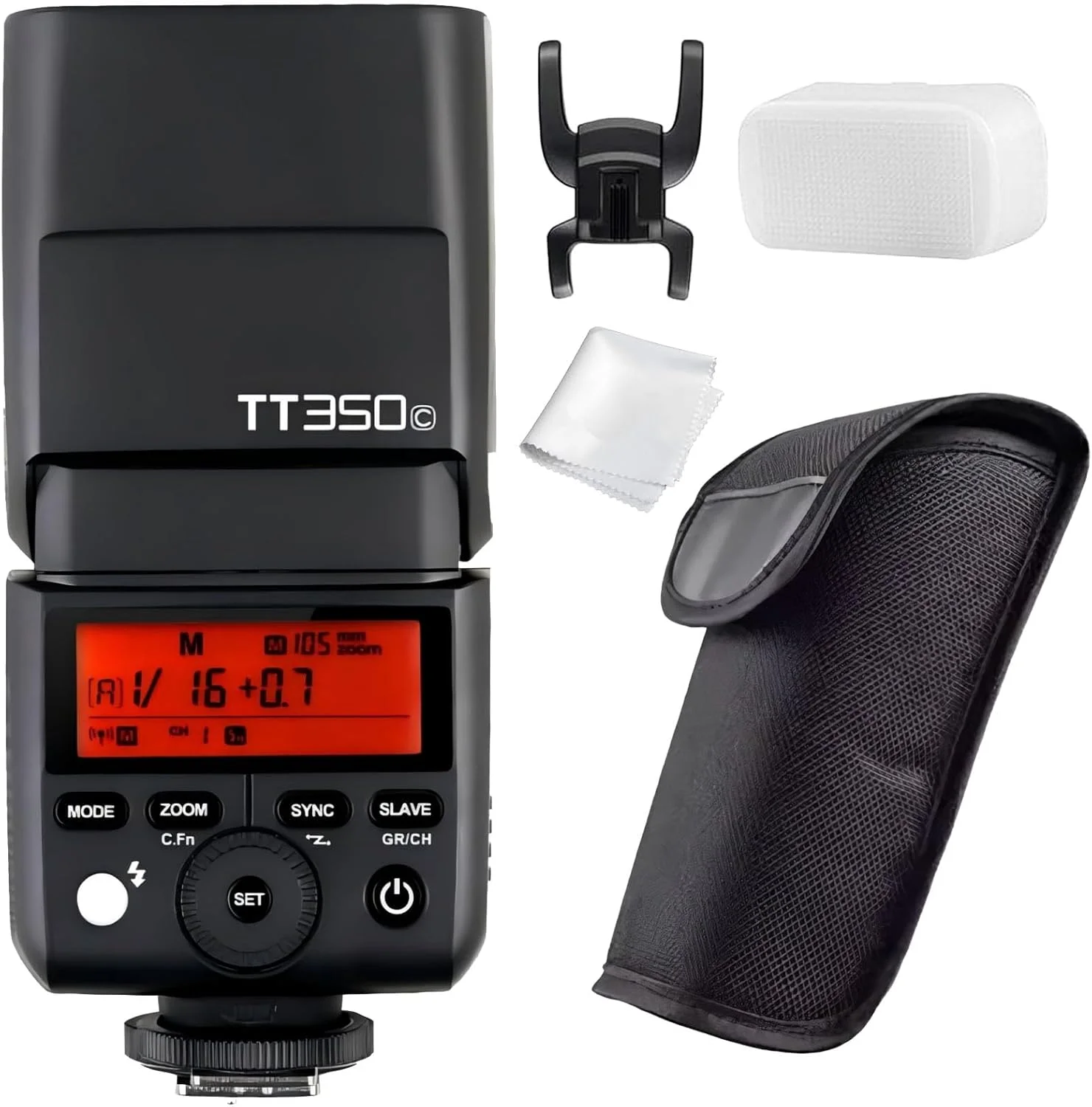 فلاش اسپیدلایت گودکس مدل Tt350C برای دوربین های کانن با قابلیت Ttl و Hss - مشکی