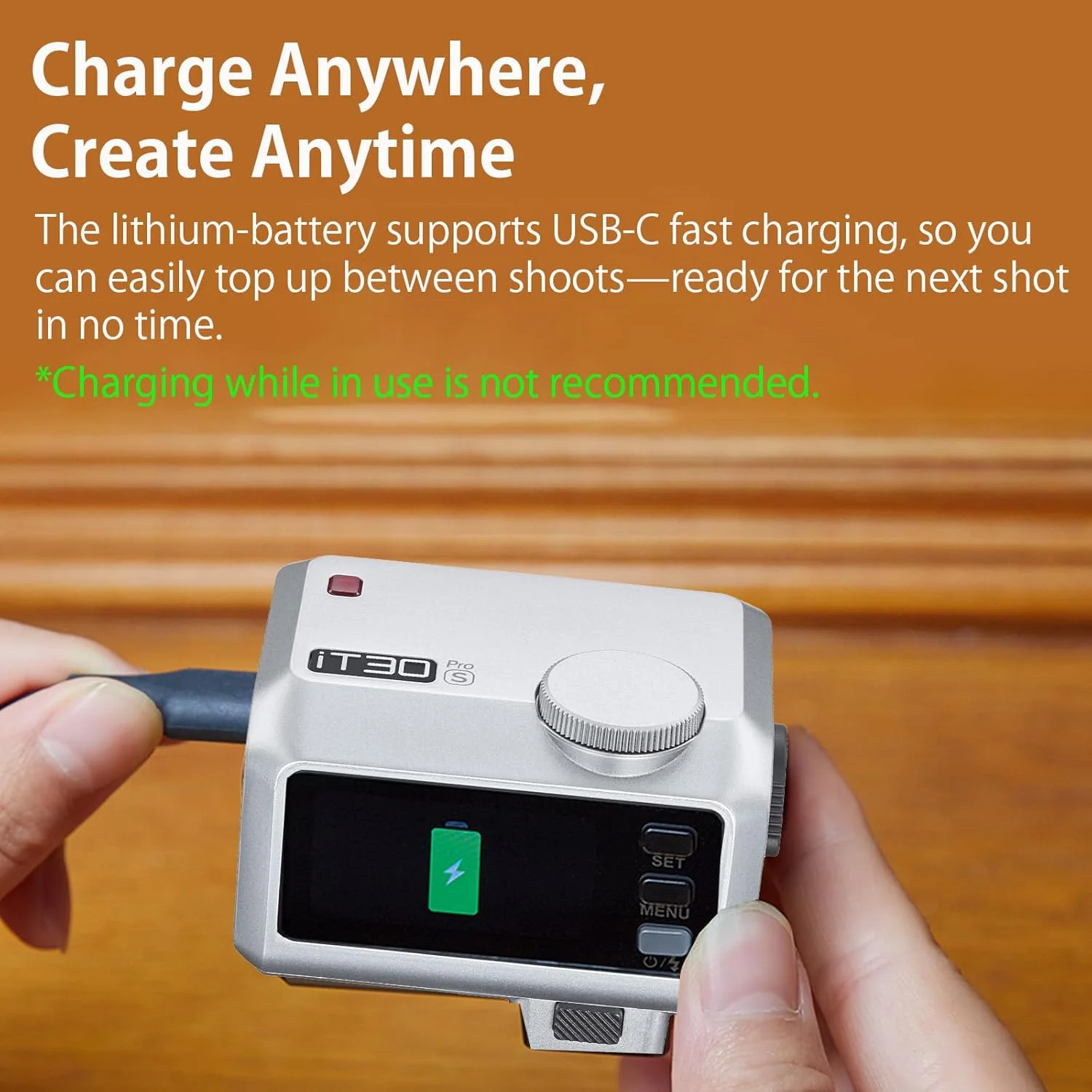 فلاش گودوکس IT30Pro F برای فوجی‌فیلم، اسپیدلایت لمسی IT30PROF IT30 Pro F، TTL HSS 1/8000s، سازگار با X100VI GFX100RF XS20 XS10 XT30 II XT5 XM5 GFX50S GFX50R X-T4 X-T3 X-E4