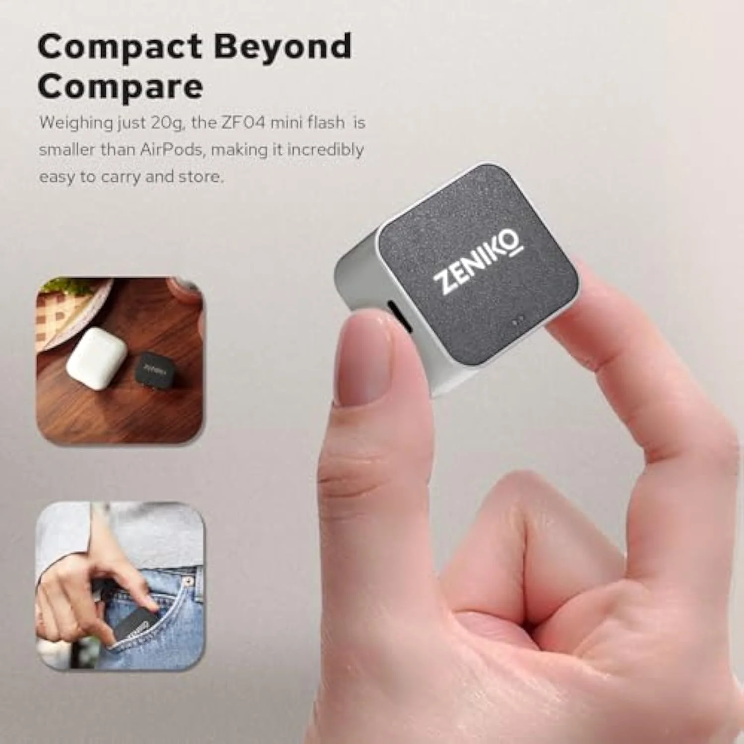 فلاش دوربین مینی، فلاش سبک وزن روی دوربین، فلاش اسپیدلایت مینی، CCT 6500K±200K، نور فلاش با قدرت کامل 372 با پایه هات شو جهانی مناسب برای دوربین های کانن، نیکون، سونی، فوجی، لایکا