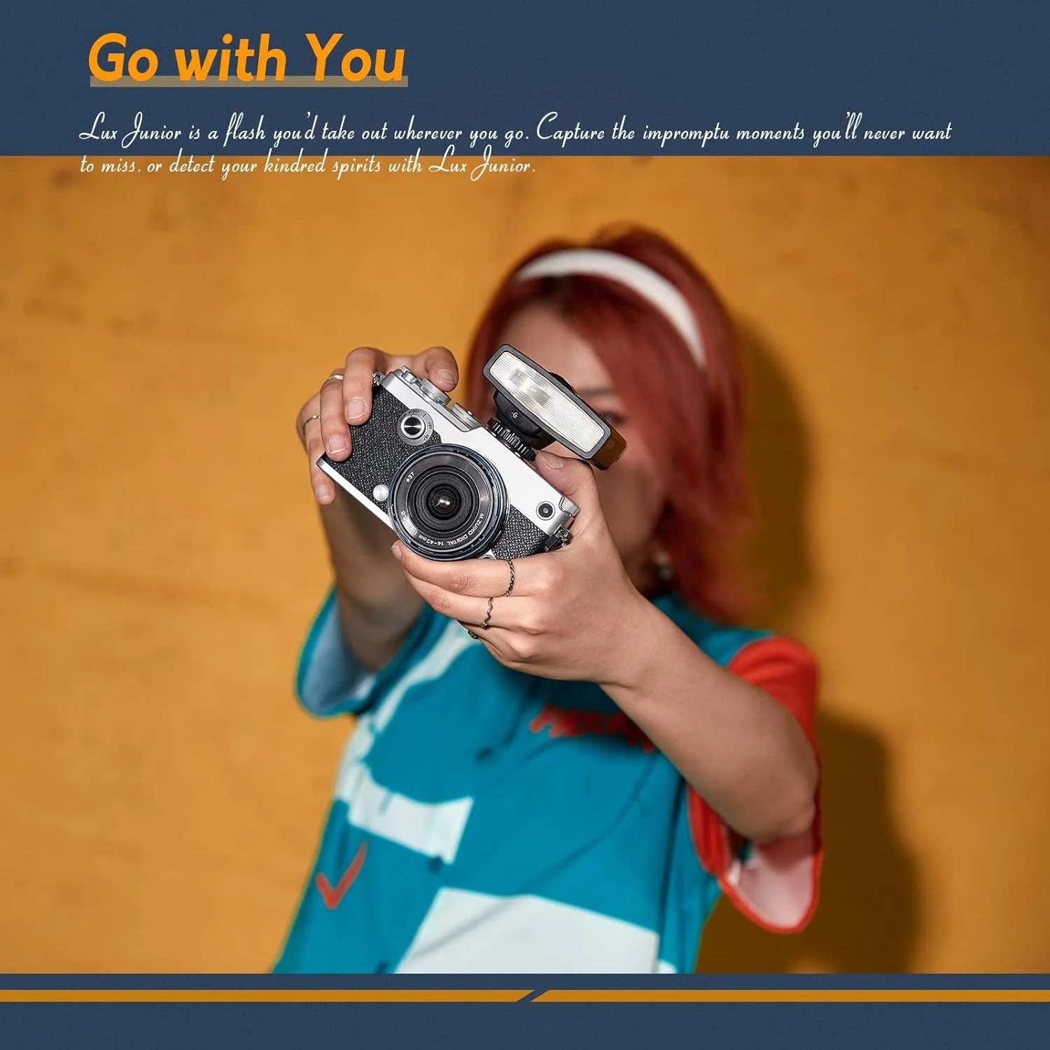 فلاش دوربین رترو، 6000K±200K فلاش روی دوربین، 7 سطح قدرت فلاش رترو، پشتیبانی از حالت های خودکار و دستی، سازگار با دوربین های کفشک دار کانن، سونی، فوجی و المپوس