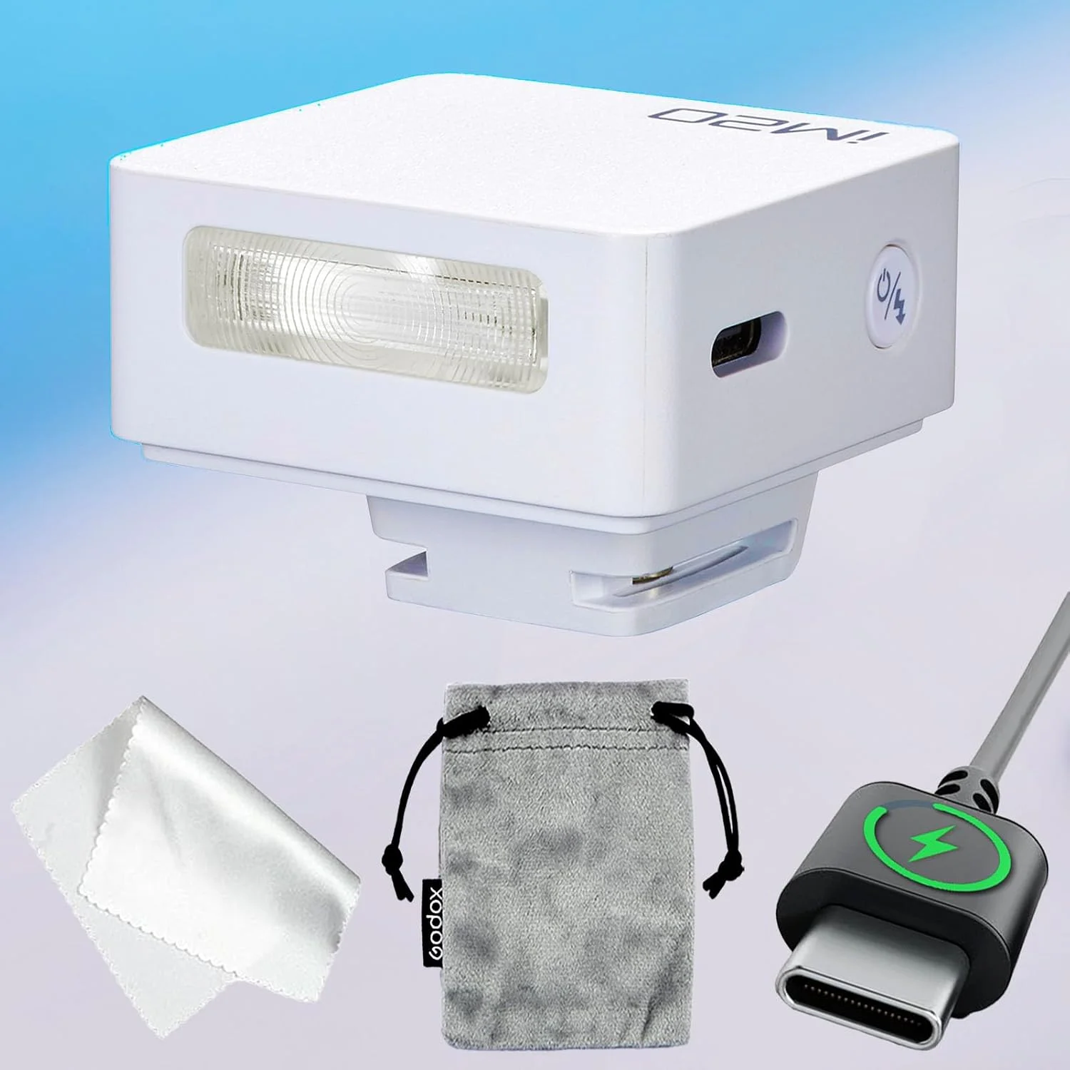 فلاش کوچک گودکس iM20، فلاش دوربین کاملا دستی، 5 سطح خروجی، 440 فلاش با قدرت کامل، شارژ USB-C، سازگار با Ricoh GR III, Ricoh GR III X, Canon Sony Nikon Pentax Panasonic Olympus