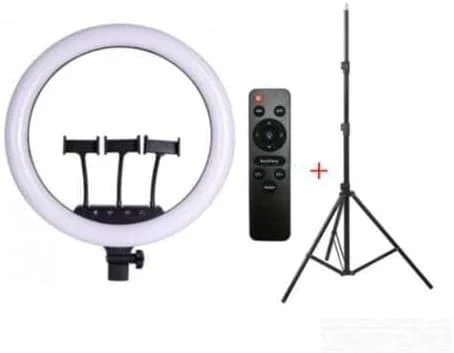 رینگ لایت نرم 21 اینچی برای تلفن های هوشمند، دوربین، ویدیوهای یوتیوب و تیک تاک به همراه سه پایه و 3 نگهدارنده تلفن رینگ لایت نرم 21 اینچی برای تلفن های هوشمند، دوربین، ویدیوهای یوتیوب و تیک تاک به همراه سه پایه و 3 نگهدارنده تلفن
