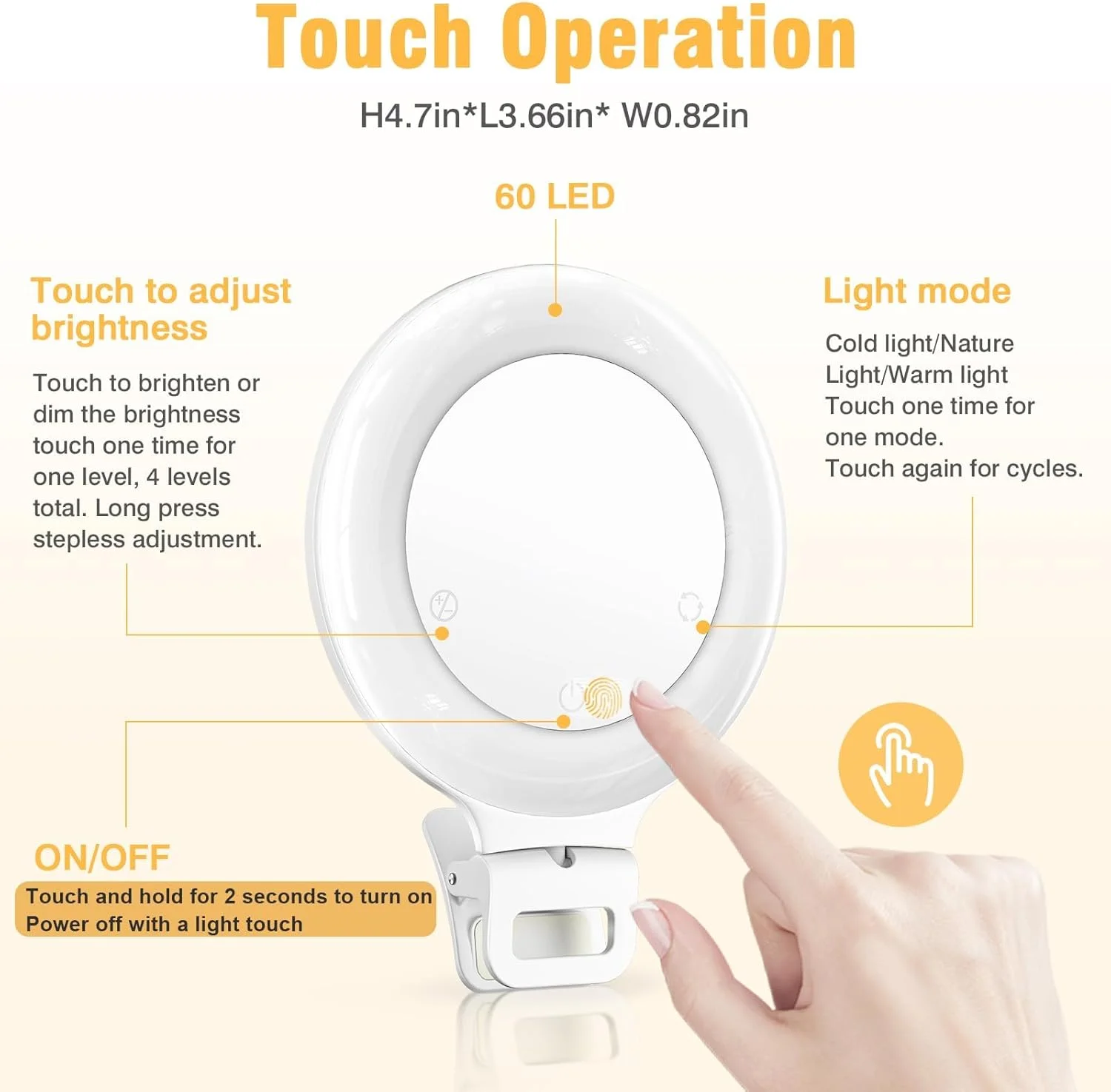 نور حلقه ای، دارای 3 حالت نور برای سلفی، قابل شارژ برای جلسات زوم، باتری با ظرفیت بالا، قابل حمل، 60 LED، روشنایی قابل تنظیم، گیره دار، مناسب برای تلفن، آیپد، لپ تاپ، آرایش، عکاسی، ولاگ نور حلقه ای، دارای 3 حالت نور برای سلفی، قابل شارژ برای جلسات زوم، باتری با ظرفیت بالا، قابل حمل، 60 LED، روشنایی قابل تنظیم، گیره دار، مناسب برای تلفن، آیپد، لپ تاپ، آرایش، عکاسی، ولاگ