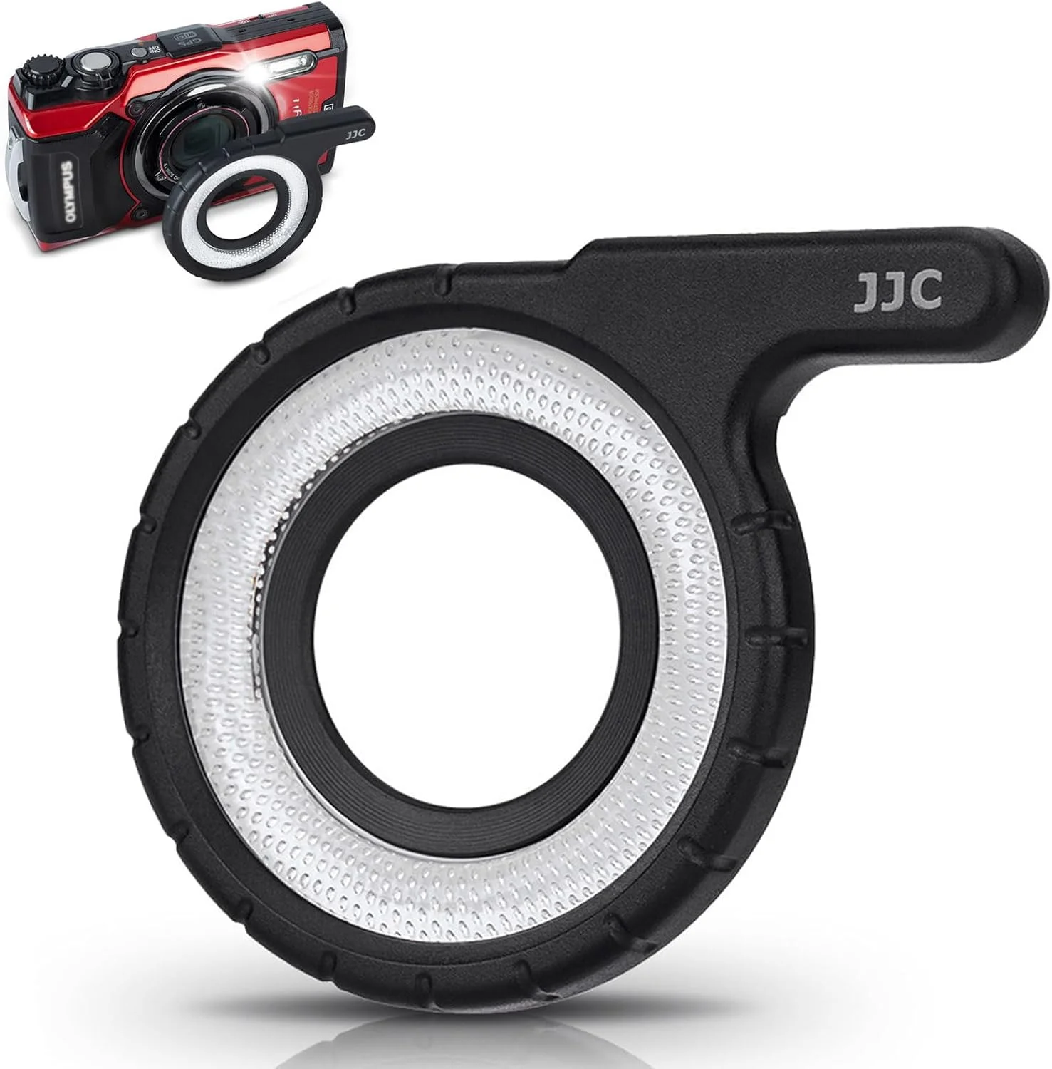 حلقه راهنمای نور LED ماکرو برای Olympus Tough TG-7 TG-6 TG-5 TG-4 TG-3 TG-2 TG-1 – جایگزین Olympus LG-1، بهبود عکسبرداری از نمای نزدیک با نور نرم و یکنواخت