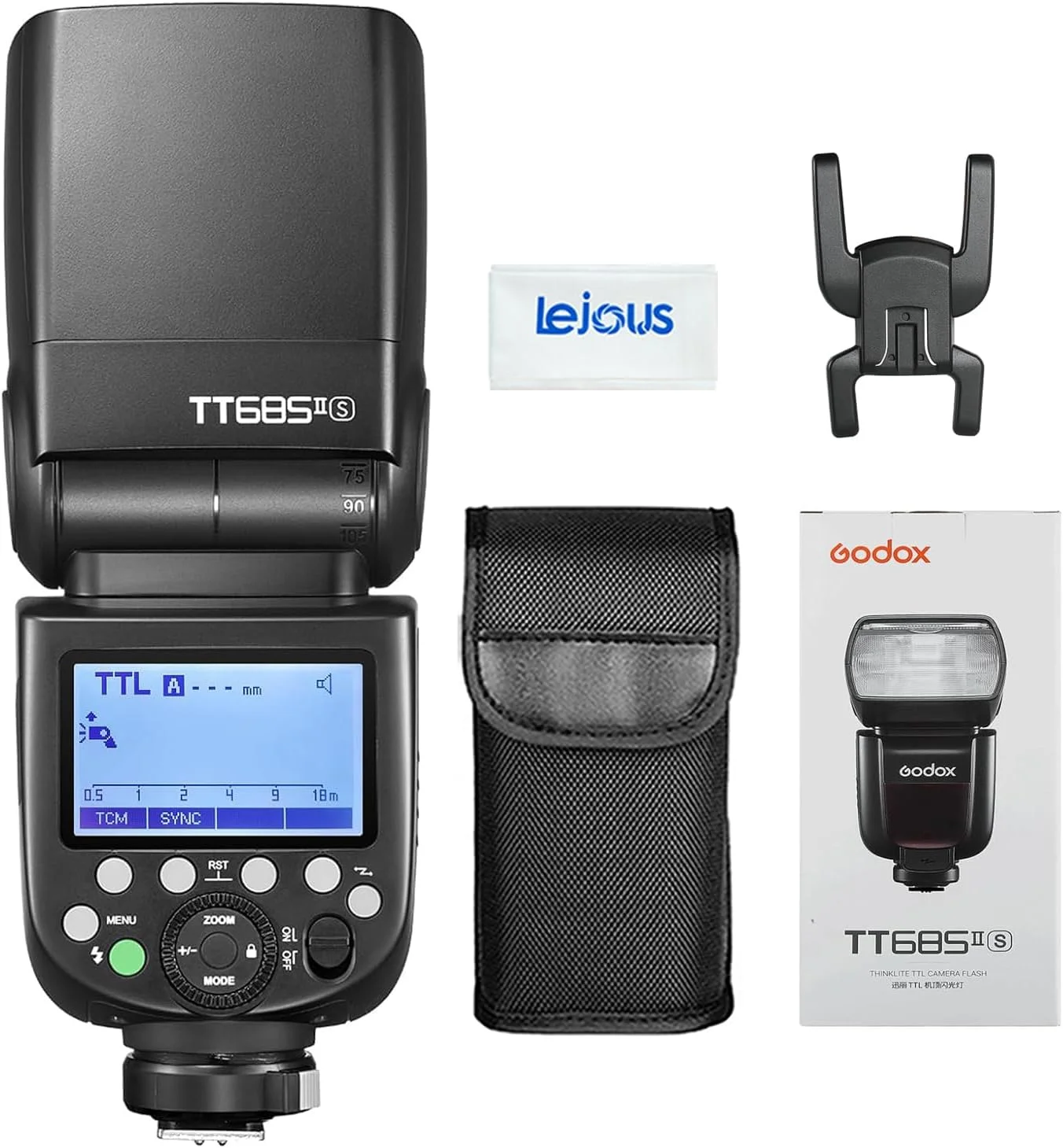 فلاش گودکس TT685II-S برای دوربین سونی، فلاش اسپیدلایت HSS 1/8000s، فلاش اسپیدلایت وایرلس TTL 2.4G سازگار با دوربین های DSLR سونی A7III A7IV A77II A7RII A7R A58 A99 ILCE6000L