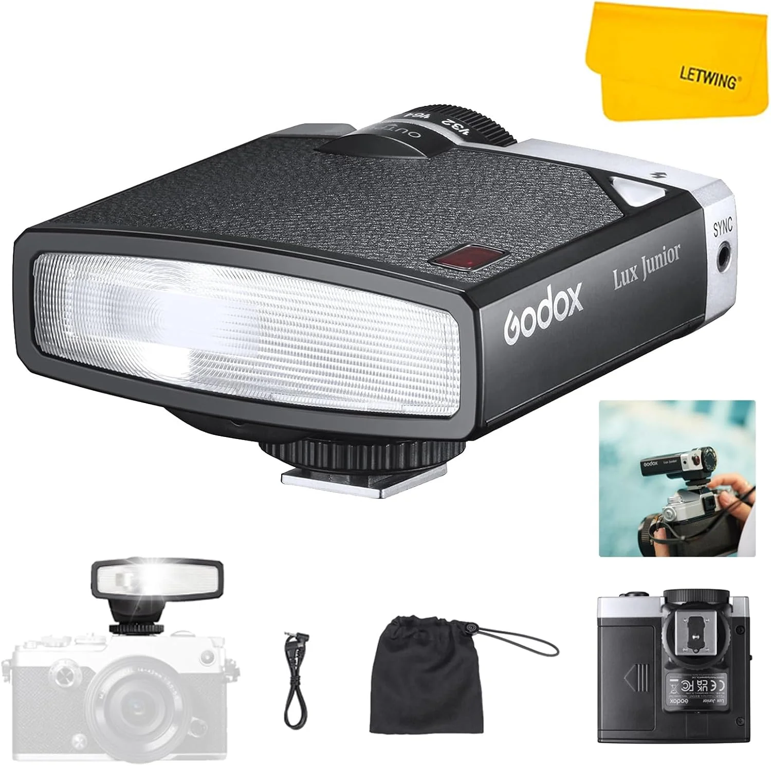 فلاش دوربین گودکس Lux Junior با طراحی کلاسیک