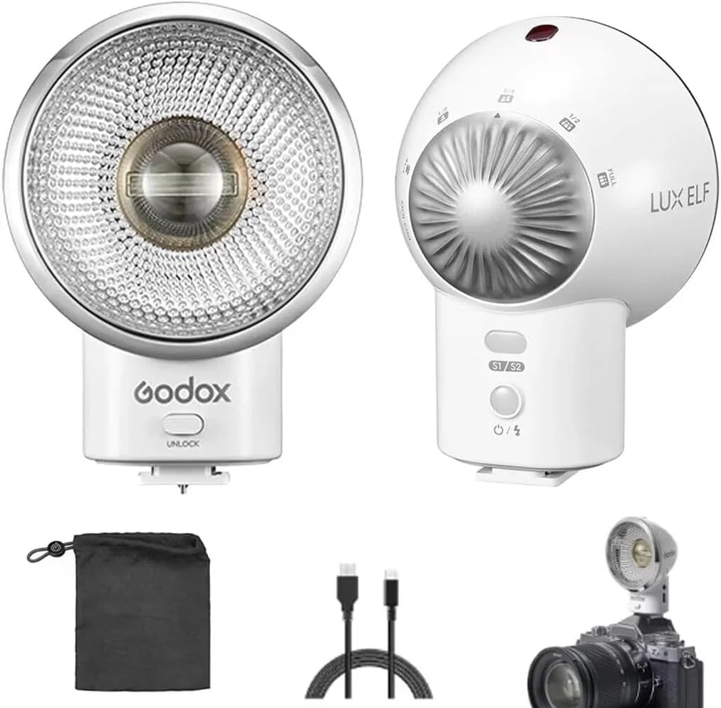 فلاش دوربین رترو NALACAL، GN6 6000K±200K CCT، 400 فلاش نورپردازی عکاسی با قدرت کامل سازگار با دوربین های کانن نیکون سونی فوجی المپوس پنتاکس