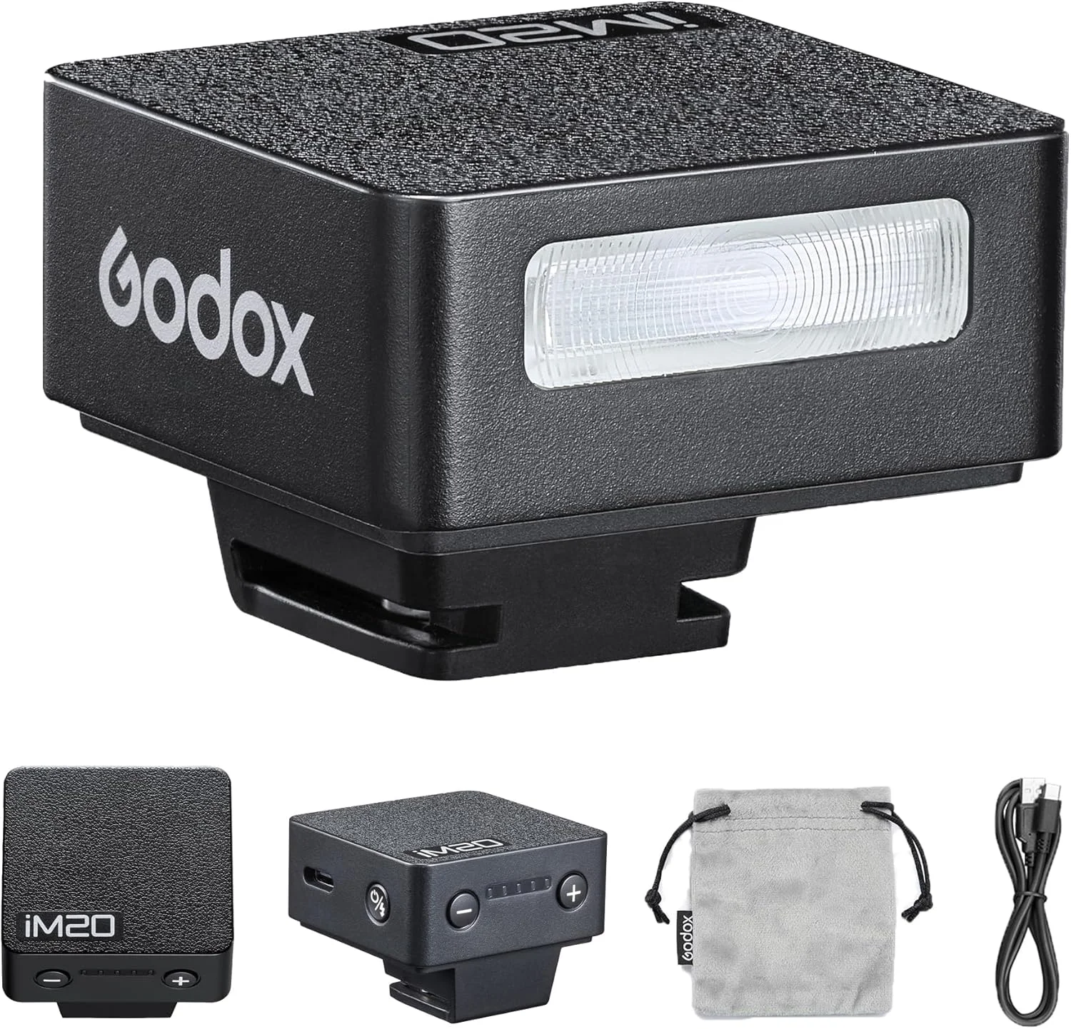 فلاش دوربین کوچک Godox IM20، زمان بازیافت 3 ثانیه، 440 فلاش با قدرت کامل، باتری لیتیومی داخلی برای دوربین های فوجی، کانن، نیکون، سونی و المپوس