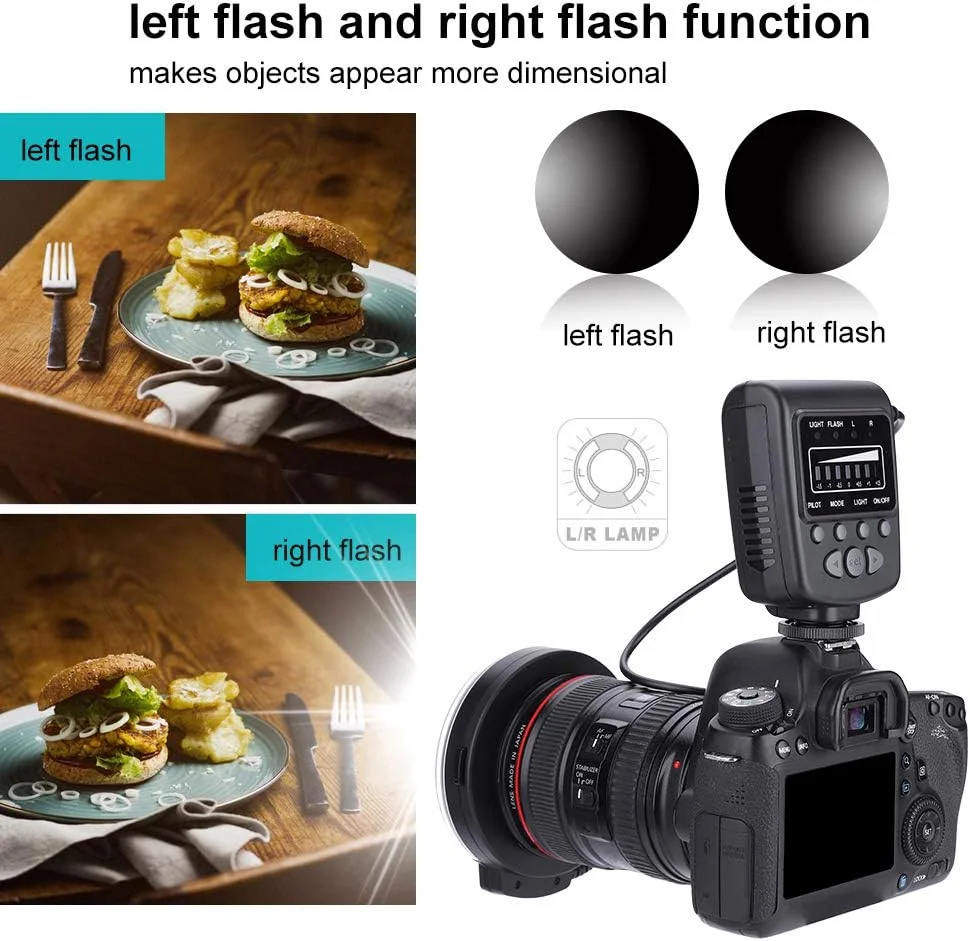 فلاش حلقوی ماکرو FC-100، 1/1000S 5500K LED ماکرو فلاش حلقوی قابل تنظیم 7 روشنایی کیت نور پرکننده دوربین فیلمبرداری با 8 آداپتور حلقه ای برای عکاسی ماکرو استودیویی کانن/نیکون فلاش حلقوی ماکرو FC-100، 1/1000S 5500K LED ماکرو فلاش حلقوی قابل تنظیم 7 روشنایی کیت نور پرکننده دوربین فیلمبرداری با 8 آداپتور حلقه ای برای عکاسی ماکرو استودیویی کانن/نیکون