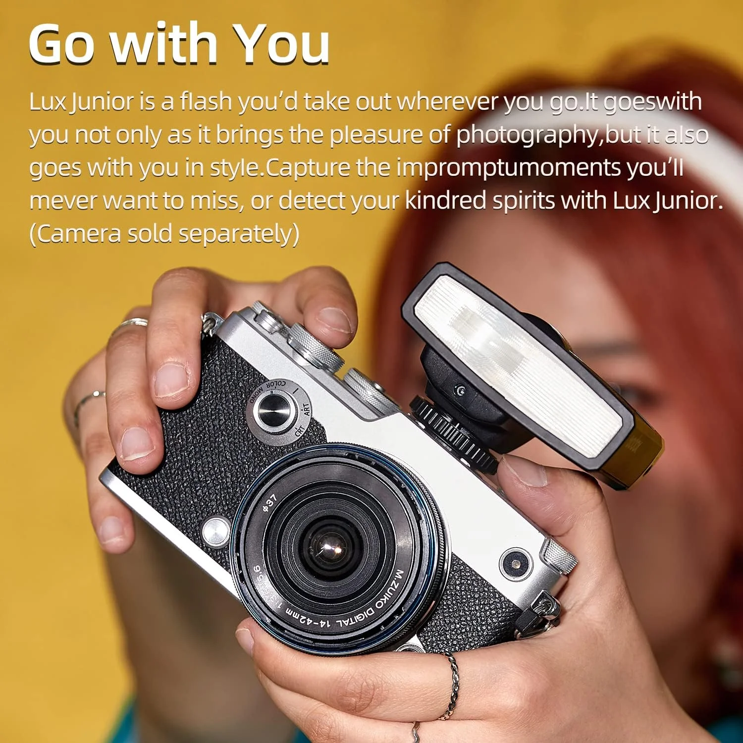 فلاش رترو گودکس Lux Junior با دمای رنگی 6000k±200k، سازگار با اکثر برندهای دوربین مانند فوجی، کانن، نیکون، سونی