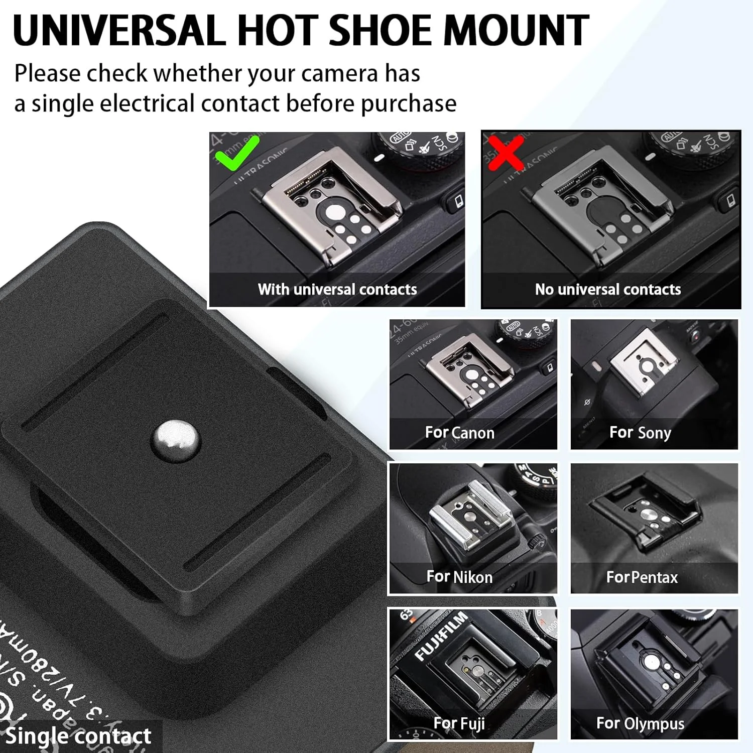 فلاش دوربین مینی F1 برای Ricoh (GR3/GR3X و غیره)، Fuji/Sony/Nikon/Canon، دوربین های فیلم دیجیتال، چراغ قوه فلاش کوچک قابل حمل برای دوربین های DSLR. (رزگلد) فلاش دوربین مینی F1 برای Ricoh (GR3/GR3X و غیره)، Fuji/Sony/Nikon/Canon، دوربین های فیلم دیجیتال، چراغ قوه فلاش کوچک قابل حمل برای دوربین های DSLR. (رزگلد)