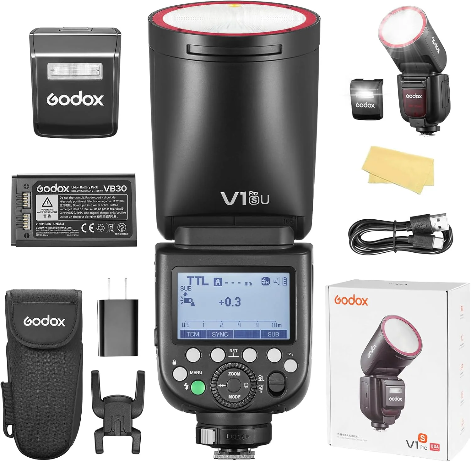 فلاش گودکس V1 Pro S u TTL برای دوربین سونی Godox Flash V1 Pro برای سونی