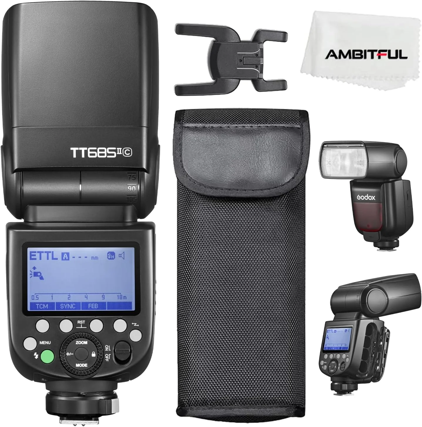 فلاش اسپیدلایت گودکس TT685IIC با سرعت 1/8000 ثانیه HSS GN، عملکرد تبدیل کارآمد TTL TCM، گیرنده داخلی سیستم گودکس 2.4G X (TT685IIC برای کانن)