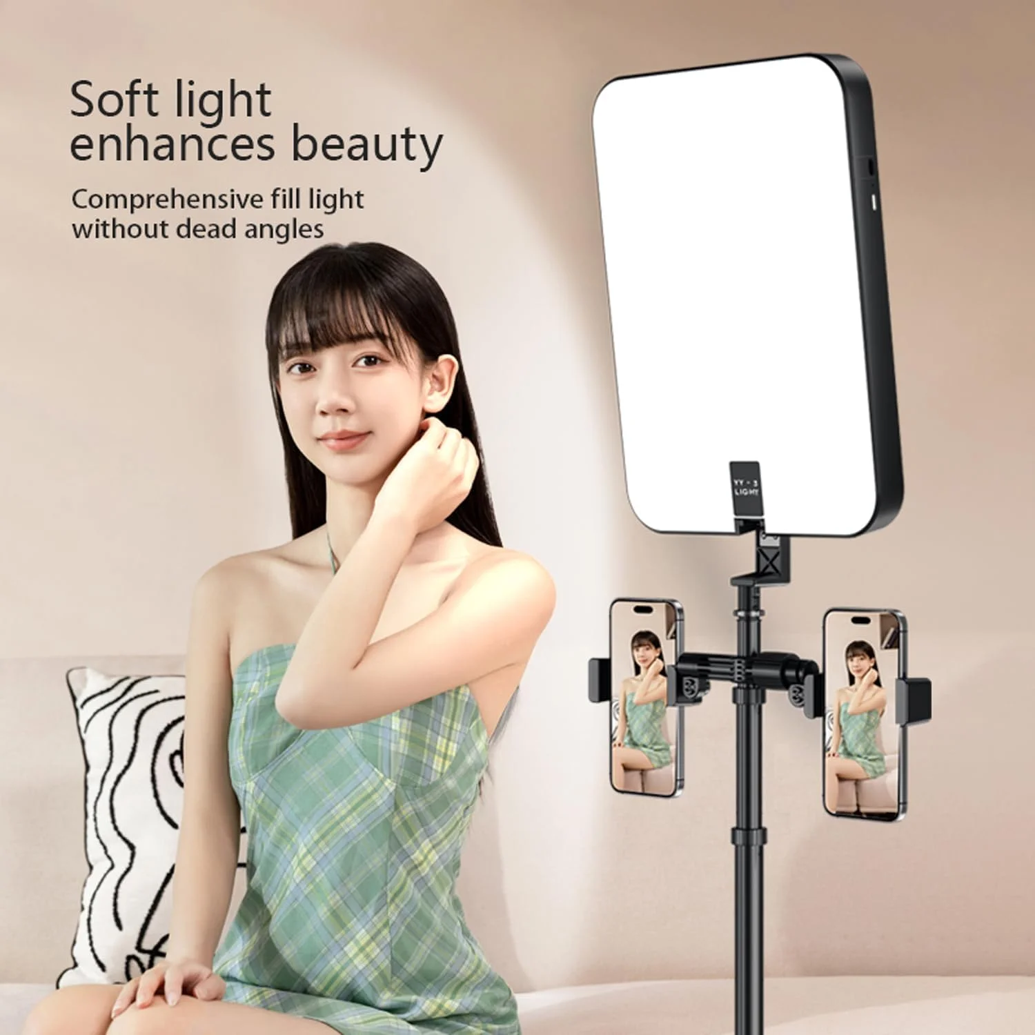 نور سلفی Tycom با پایه سه پایه 14 اینچ (33 * 22 سانتی متر)، چراغ حلقه ای سلفی برای گوشی با باتری، چراغ مستطیلی LED برای ولاگ، رسانه های اجتماعی، تماس های ویدیویی (مستطیلی مشکی 170 سانتی متر) نور سلفی Tycom با پایه سه پایه 14 اینچ (33 * 22 سانتی متر)، چراغ حلقه ای سلفی برای گوشی با باتری، چراغ مستطیلی LED برای ولاگ، رسانه های اجتماعی، تماس های ویدیویی (مستطیلی مشکی 170 سانتی متر)