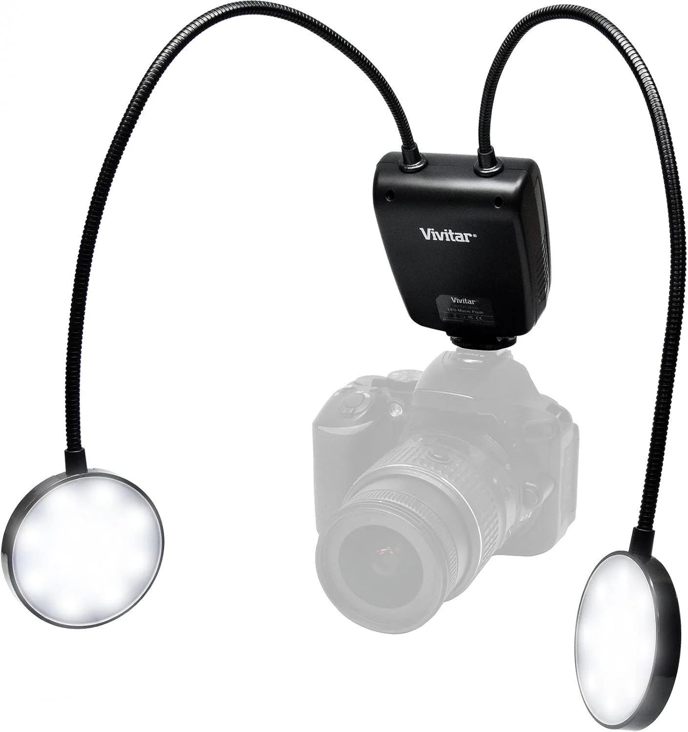 فلاش حلقه ای ماکرو 24 LED ویویتار DR-8000، دمای رنگ 5500K فلاش حلقه ای ماکرو 24 LED ویویتار DR-8000، دمای رنگ 5500K