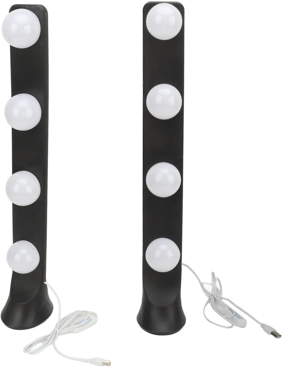 چراغ آرایشی ال ای دی Tihebeyan با 4 لامپ ال ای دی، چراغ روشن برای میز آرایش، اتاق پرو، نور (4000K)، دمای رنگ (مشکی) چراغ آرایشی ال ای دی Tihebeyan با 4 لامپ ال ای دی، چراغ روشن برای میز آرایش، اتاق پرو، نور (4000K)، دمای رنگ (مشکی)