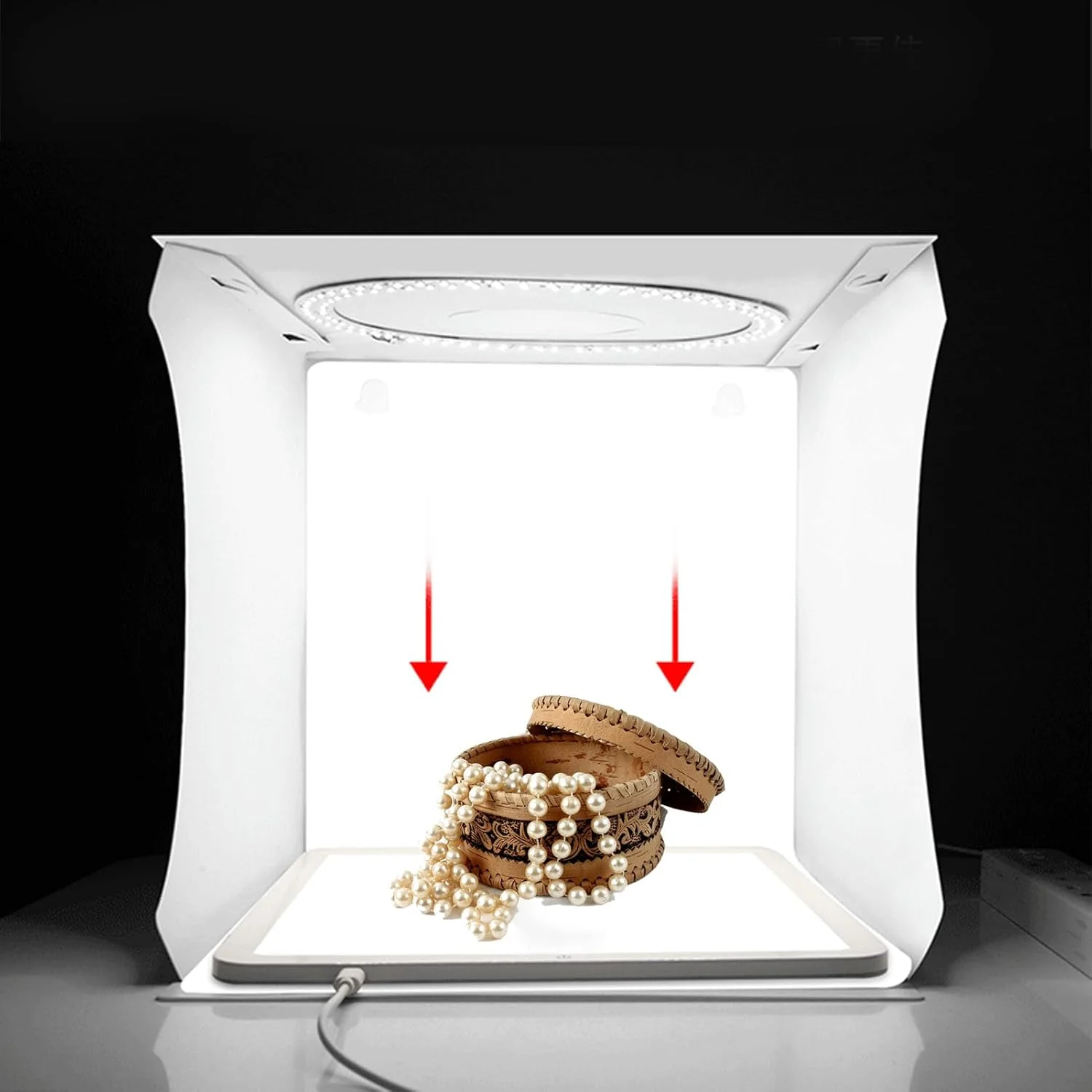 پنل استودیویی LED بدون سایه Tihebeyan - از بین بردن سایه ها DC 5V USB مناسب برای محصولات الکترونیکی.