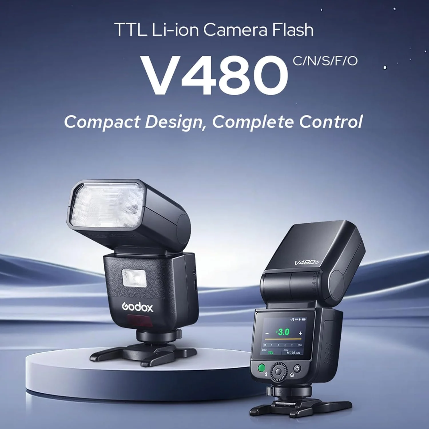 فلاش دوربین GODOX V480S ETTL برای سونی، GN50 Speedlite با عدد فلاش 650، همگامسازی پرسرعت 1/8000 ثانیه، زمان شارژ مجدد 1.7 ثانیه، دارای نور LED 5600K داخلی با قابلیت تنظیم و دیفیوزر، سازگار با دوربینهای سونی فلاش دوربین GODOX V480S ETTL برای سونی، GN50 Speedlite با عدد فلاش 650، همگامسازی پرسرعت 1/8000 ثانیه، زمان شارژ مجدد 1.7 ثانیه، دارای نور LED 5600K داخلی با قابلیت تنظیم و دیفیوزر، سازگار با دوربینهای سونی