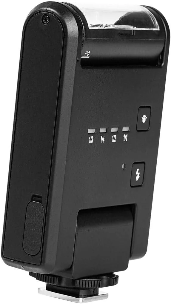 فلاش کوچک کفشکی Jiawu YN6 با طراحی چندمنظوره، فلاش دستی، چرخش 105 درجه، فلاش دوربین دیجیتال قابل حمل و بادوام، قابل شارژ (مشکی)