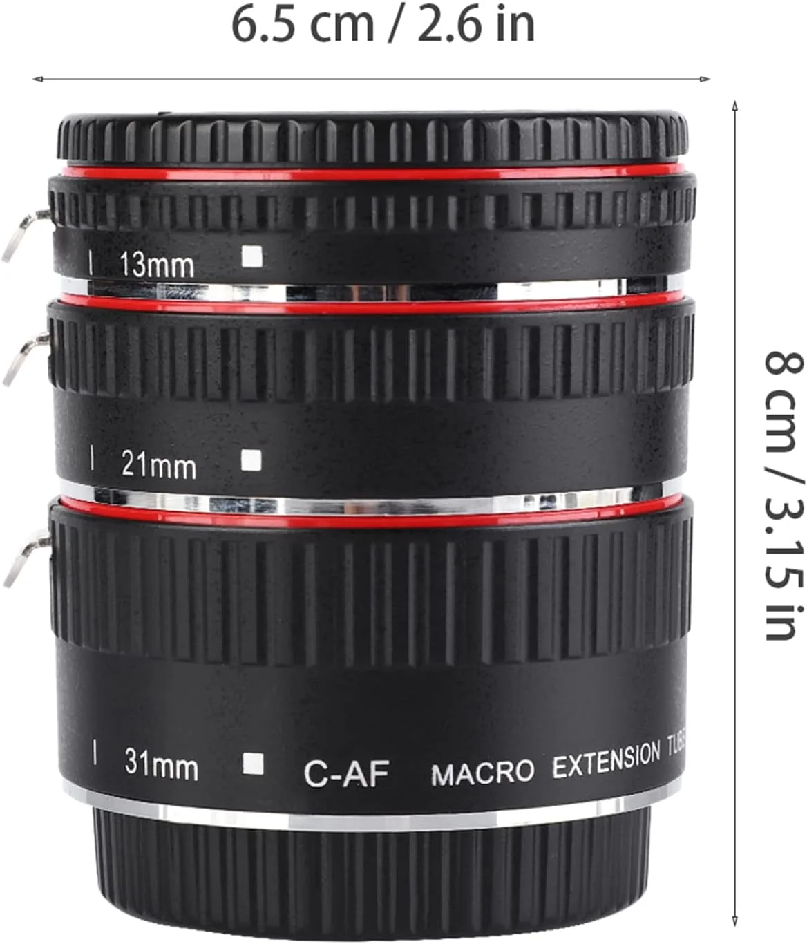 مجموعه حلقه های آداپتور لنز ماکرو، فوکوس خودکار سبک وزن برای عکس های کلوزآپ با 3 حلقه بزرگنمایی برای لنزهای EF/EF-S، مناسب برای علاقه مندان به عکاسی، جنس قابل تنظیم مجموعه حلقه های آداپتور لنز ماکرو، فوکوس خودکار سبک وزن برای عکس های کلوزآپ با 3 حلقه بزرگنمایی برای لنزهای EF/EF-S، مناسب برای علاقه مندان به عکاسی، جنس قابل تنظیم