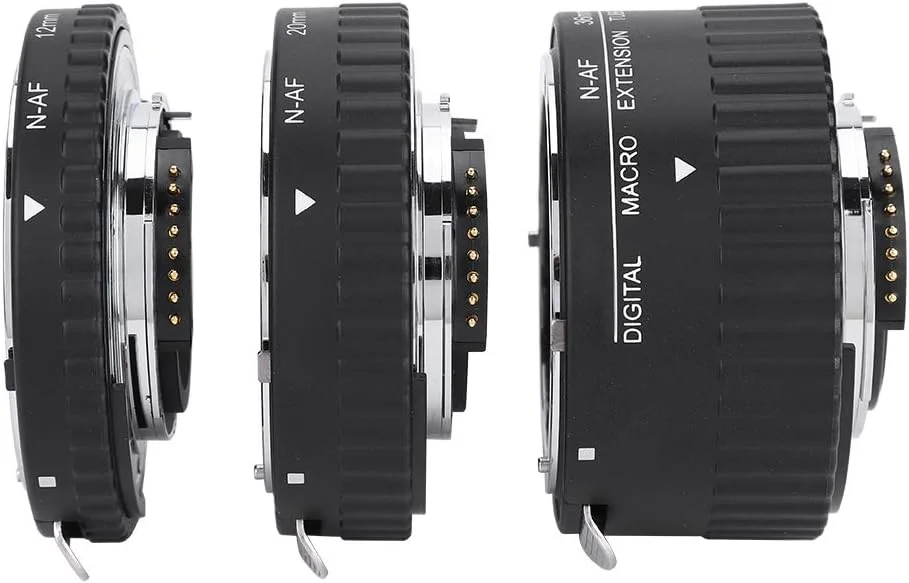 مجموعه لوله های افزایش طول ماکرو 12mm+20mm+36mm با فوکوس خودکار برای دوربین های DSLR (MK-N-AF1-A)