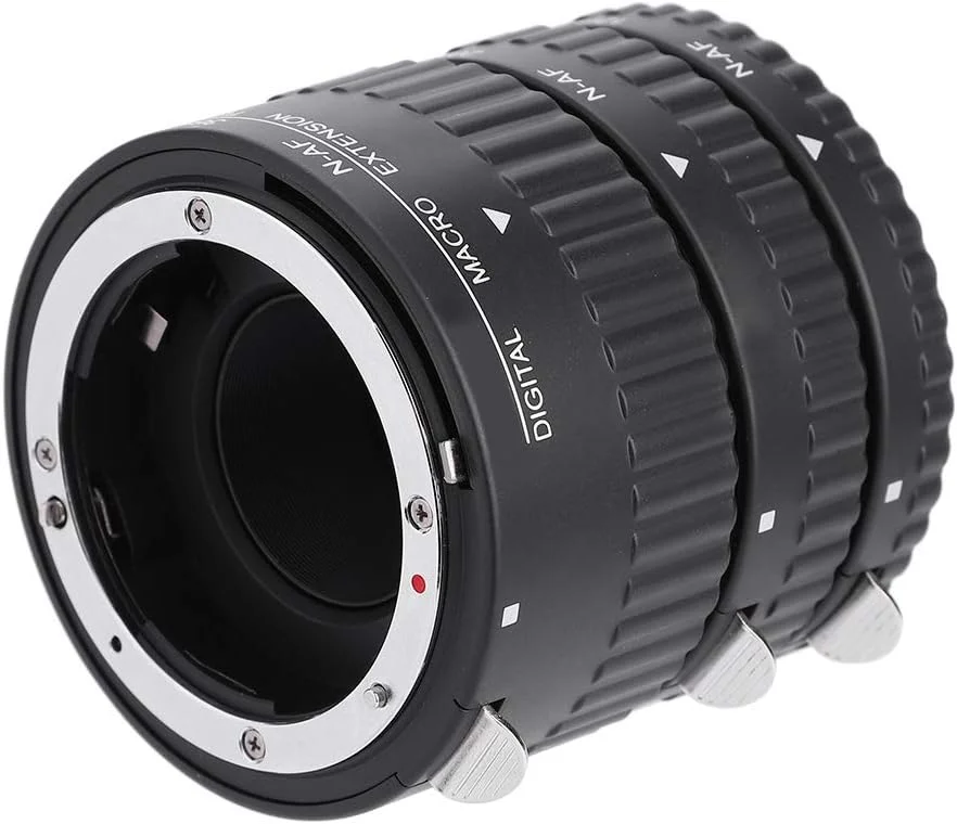 مجموعه لوله های افزایش طول ماکرو 12mm+20mm+36mm با فوکوس خودکار برای دوربین های DSLR (MK-N-AF1-A) مجموعه لوله های افزایش طول ماکرو 12mm+20mm+36mm با فوکوس خودکار برای دوربین های DSLR (MK-N-AF1-A)