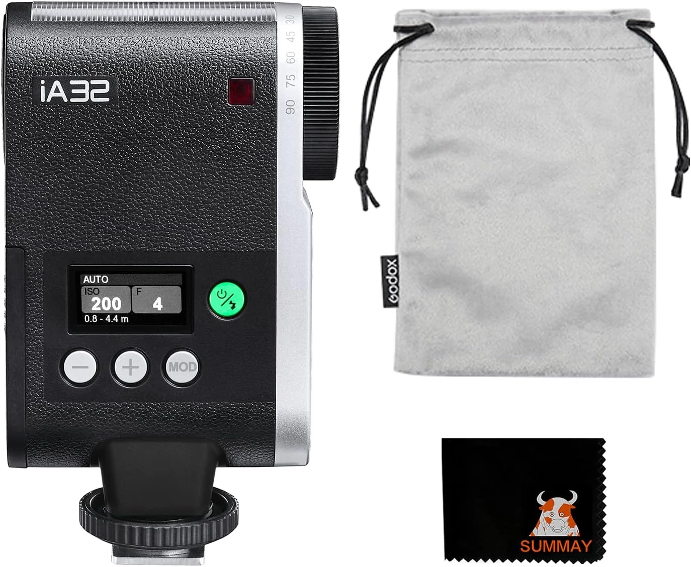 فلاش کوچک IA32 برای عکاسی، 8 سطح قدرت، طراحی سبک و قابل حمل