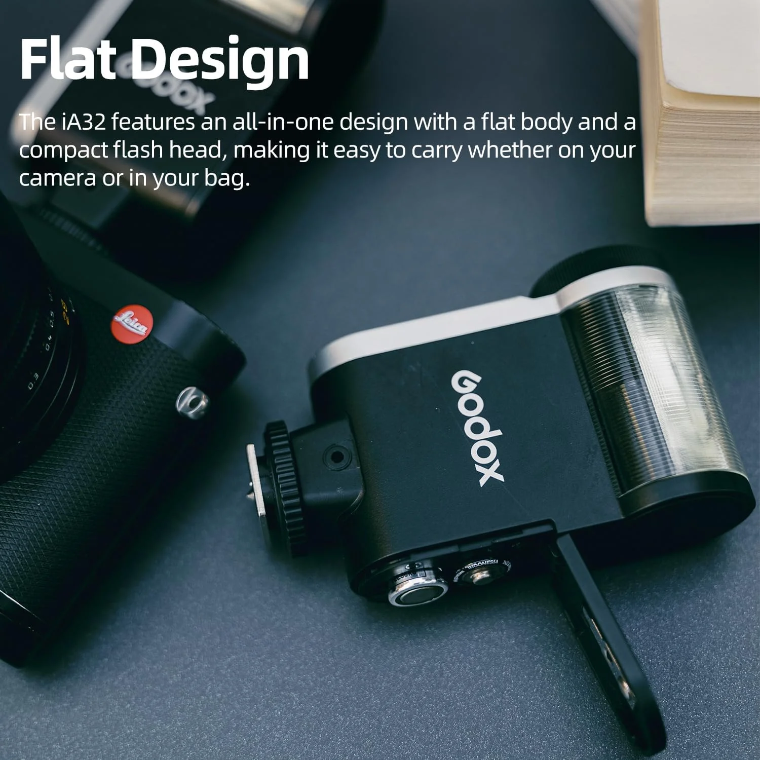 فلاش کوچک IA32 برای عکاسی، 8 سطح قدرت، طراحی سبک و قابل حمل