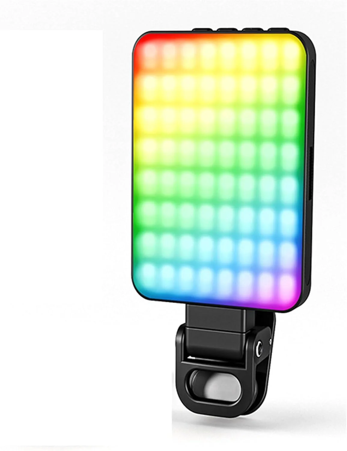 نور ال ای دی قابل حمل، نور سلفی با قابلیت تنظیم نور، 3 حالت نور، 10 سطح روشنایی، شارژ USB، گیره برای تلفن، لپ تاپ، دوربین، برای ویدئو، فیلمبرداری، پخش زنده، سلفی