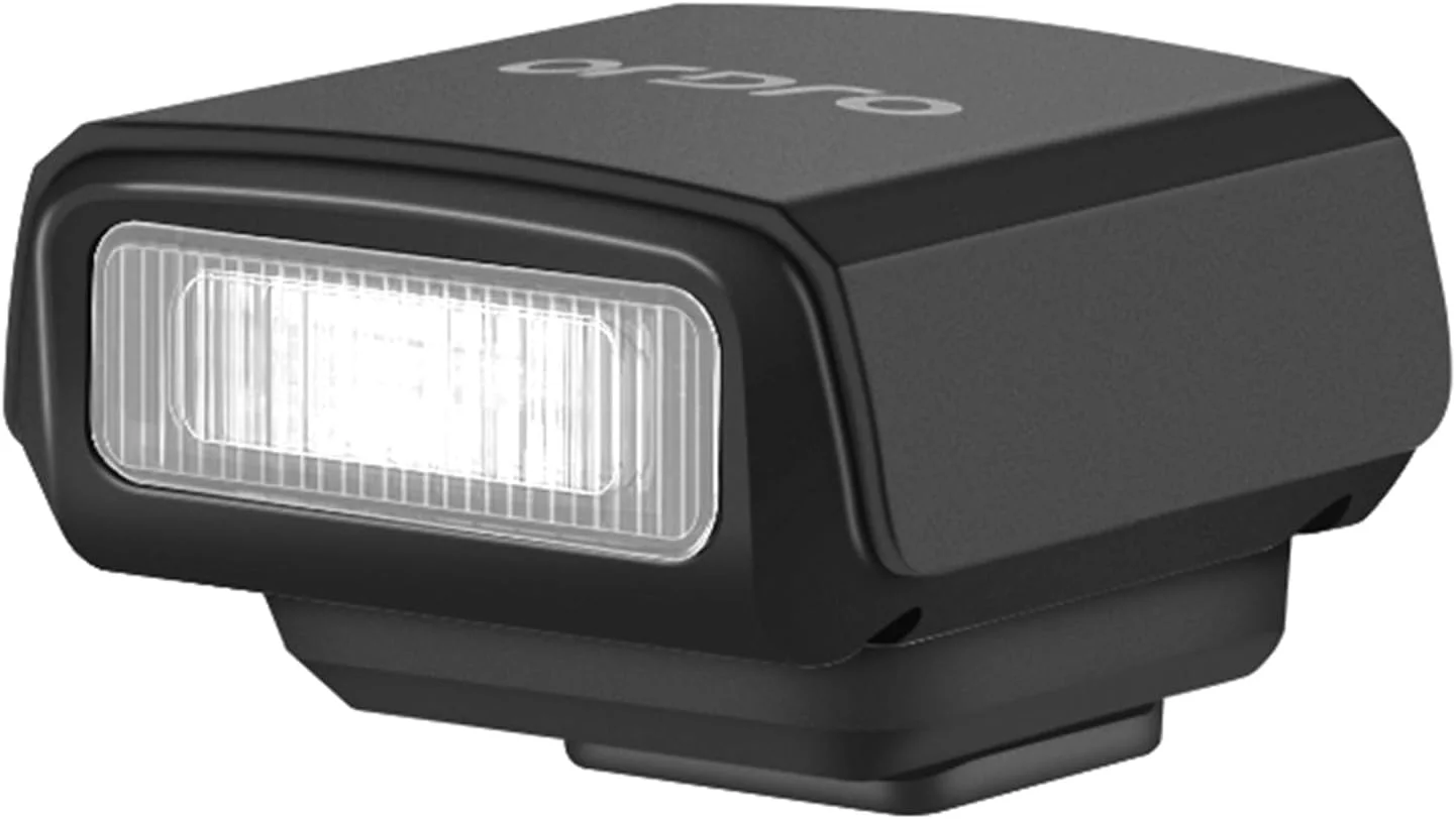 فلاش دوربین کوچک ORDRO FL-10 مناسب برای فوجی/سونی/نیکون/کانن، دوربین های فیلم دیجیتال، فلاش های کوچک قابل حمل برای دوربین های DSLR. (مشکی)