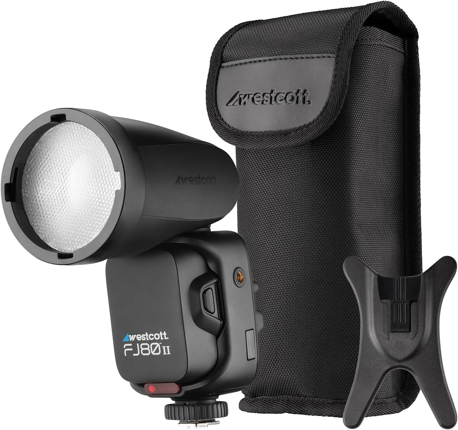 فلاش اسپیدلایت لمسی یونیورسال 80Ws وستکات FJ80 II - TTL و دستی برای فلاش روی دوربین و خارج از دوربین (چند برند)