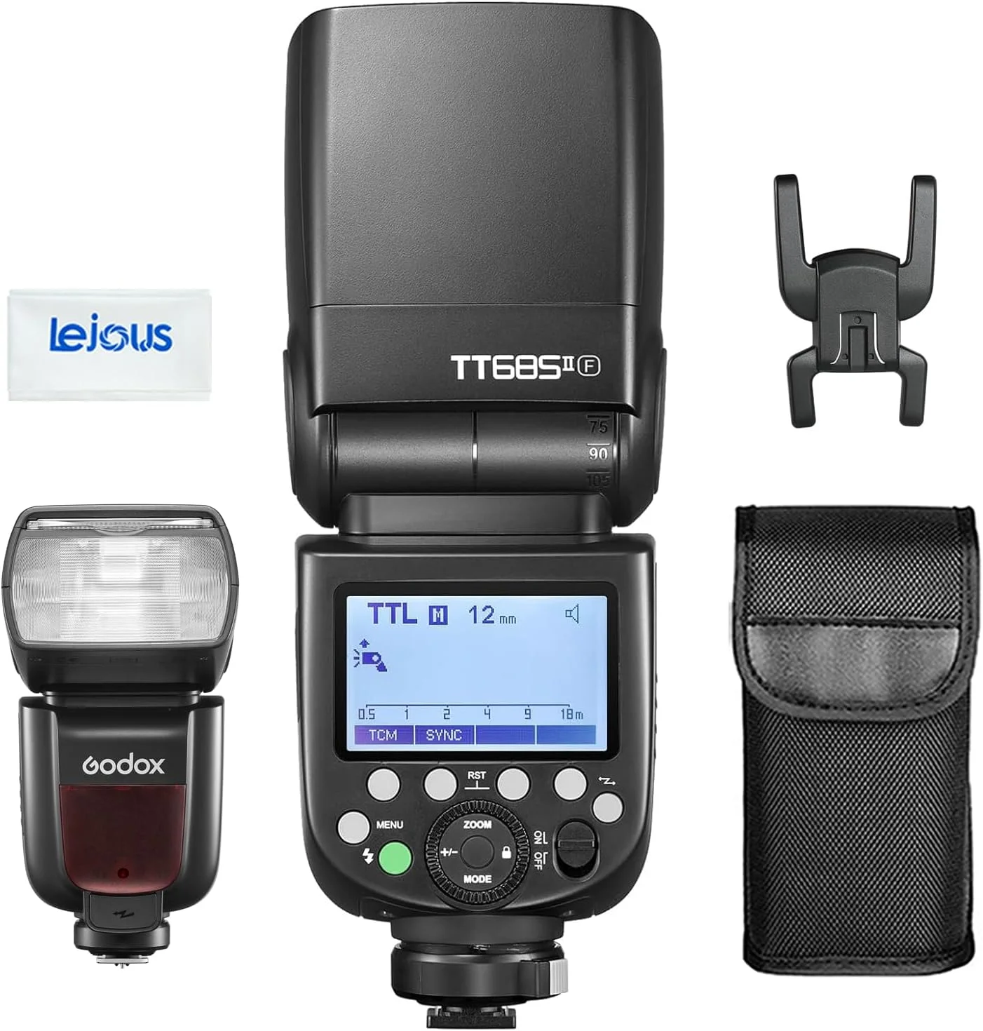 فلاش دوربین Godox TT685II-F TTL Speedlite 2.4G همگام‌سازی پرسرعت 1/8000s GN60 سازگار با فوجی X100F X-T2 X-T1 X-T4 X-T5 X-A3 X-E1 X-E2 X-Pro 2 X100T X-T20 X-T10 X-H2