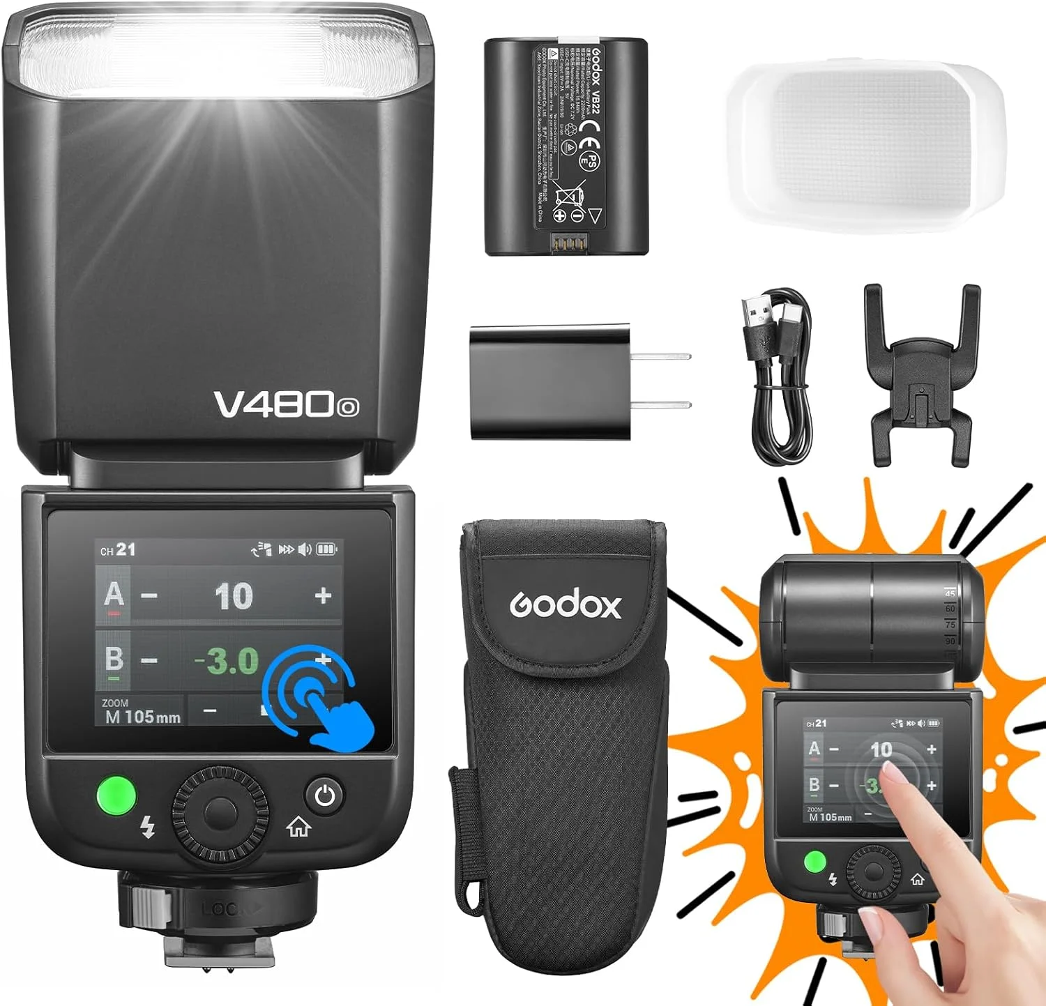 فلاش گودوکس v480 برای دوربین (مناسب المپوس)