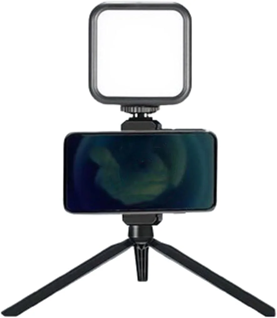 نور پرکننده رومیزی، نور سلفی با قابلیت تنظیم نور، با پایه سه پایه، نور تمام رنگی RGB، قابل شارژ، چرخان، برای پخش زنده، فیلمبرداری ویدئویی، آرایش، سلفی