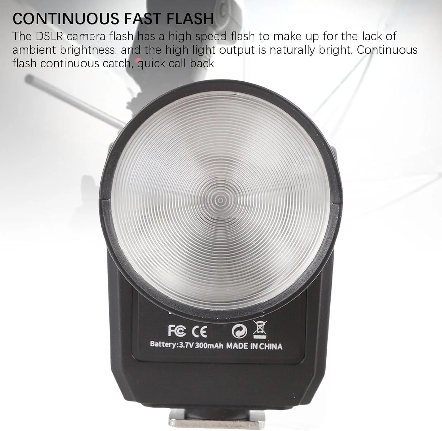 فلاش دوربین کفشکی قابل حمل Dpofirs - نور میکرو دوربین با کنترل دقیق و جهانی برای دوربین DSLR