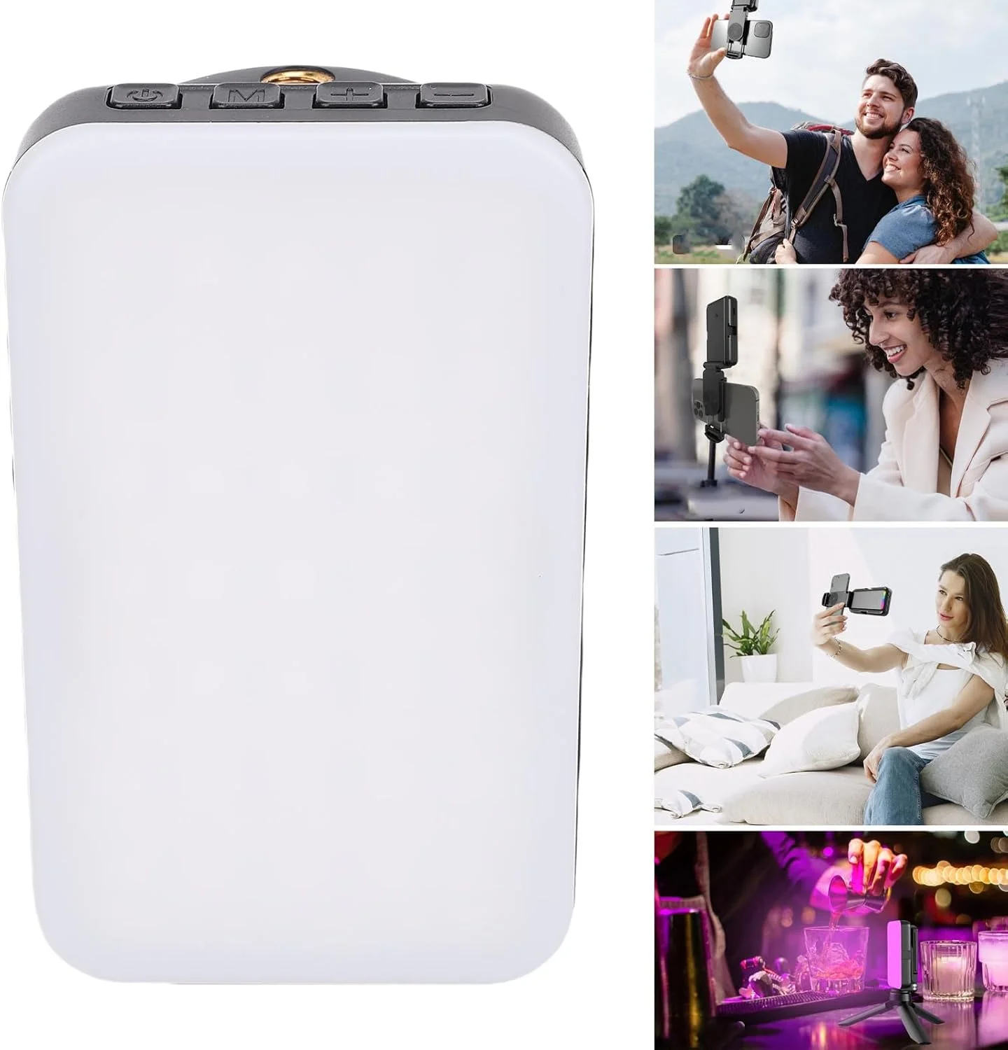 چراغ ویدئویی RGB چند منظوره فاباتر - LED با 10 سطح کنترل روشنایی و تلفن 2000 میلی آمپر ساعتی با گزینه های چند رنگی برای سلفی تمام رنگی [عکس]