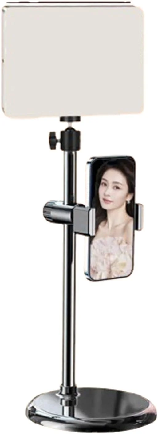 پنل نور ویدیو، نور سلفی دیمر دار، پایه دیسکی رومیزی، 3 حالت نور، شارژ USB، برای پخش زنده، فیلمبرداری، آرایش، سلفی، ویدیو