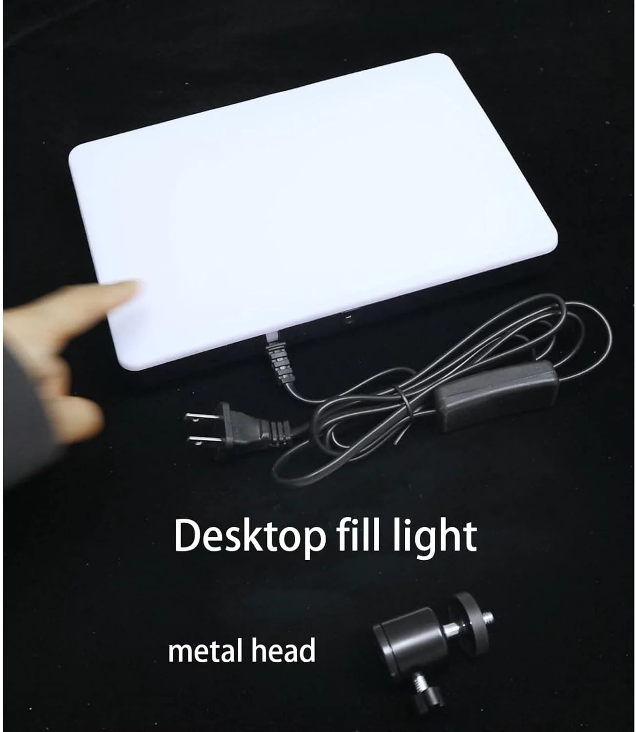 پنل نور ویدیو، نور سلفی دیمر دار، پایه دیسکی رومیزی، 3 حالت نور، شارژ USB، برای پخش زنده، فیلمبرداری، آرایش، سلفی، ویدیو