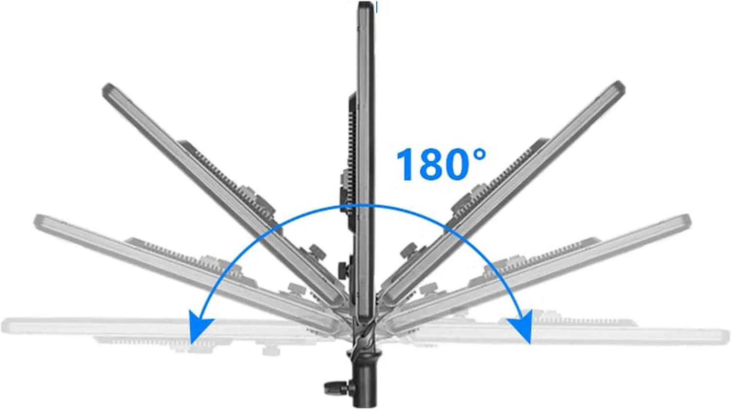 پنل نور ویدیو، نور سلفی دیمر دار، پایه دیسکی رومیزی، 3 حالت نور، شارژ USB، برای پخش زنده، فیلمبرداری، آرایش، سلفی، ویدیو