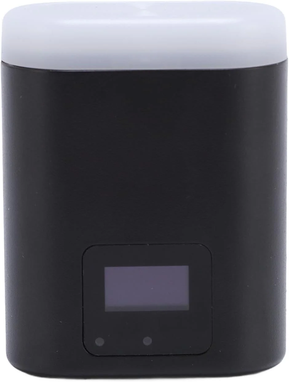 فلاش دوربین جهانی Dpofirs با روشنایی بالای 5600K - تنظیم روشنایی 8 سطح، قابل شارژ Type-C، صفحه نمایش داخلی، فلاش قابل حمل 33 گرمی برای اکثر دوربین های دیجیتال (مشکی)