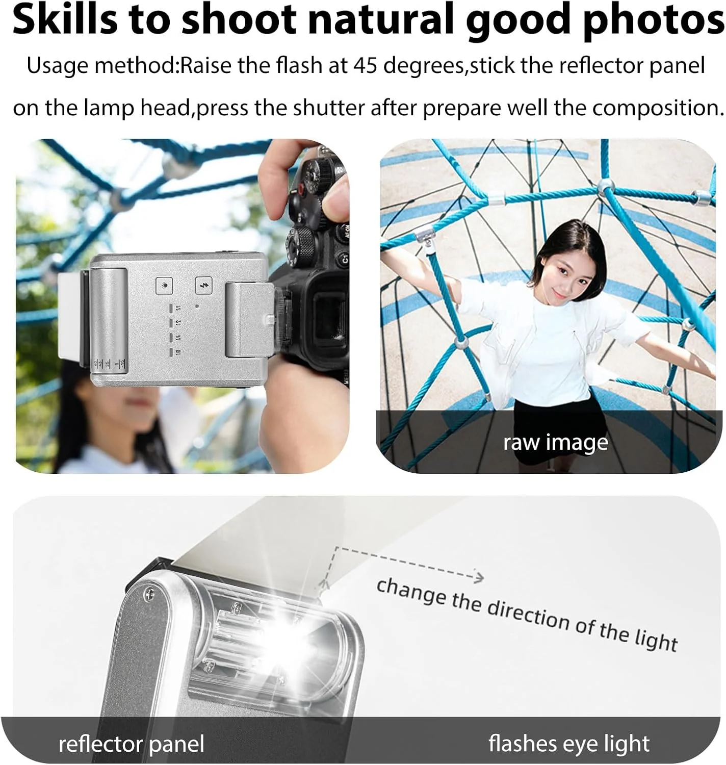 فلاش اکسترنال کوچک Yongnuo YN6 با مانت اتصال کفشکی، فلاش دستی GN8 با 4 سطح قدرت، چرخش 105 درجه و دمای رنگ 5600K، قابل شارژ Type C برای دوربین های DSLR و بدون آینه (نقره ای) فلاش اکسترنال کوچک Yongnuo YN6 با مانت اتصال کفشکی، فلاش دستی GN8 با 4 سطح قدرت، چرخش 105 درجه و دمای رنگ 5600K، قابل شارژ Type C برای دوربین های DSLR و بدون آینه (نقره ای)