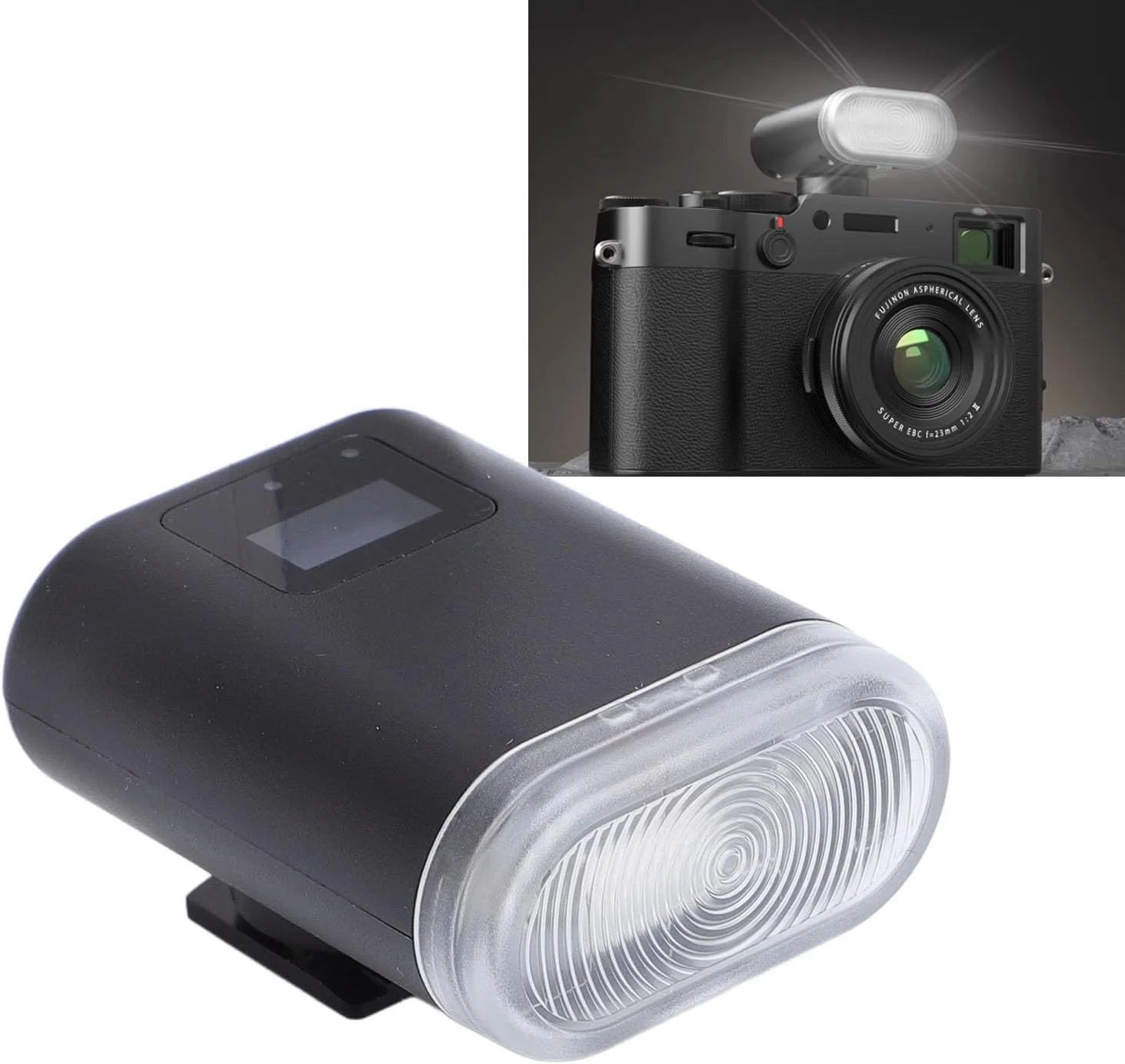 فلاش دوربین جهانی Dpofirs با روشنایی بالای 5600K - تنظیم روشنایی 8 سطح، قابل شارژ Type-C، صفحه نمایش داخلی، فلاش قابل حمل 33 گرمی برای اکثر دوربین های دیجیتال (مشکی) فلاش دوربین جهانی Dpofirs با روشنایی بالای 5600K - تنظیم روشنایی 8 سطح، قابل شارژ Type-C، صفحه نمایش داخلی، فلاش قابل حمل 33 گرمی برای اکثر دوربین های دیجیتال (مشکی)