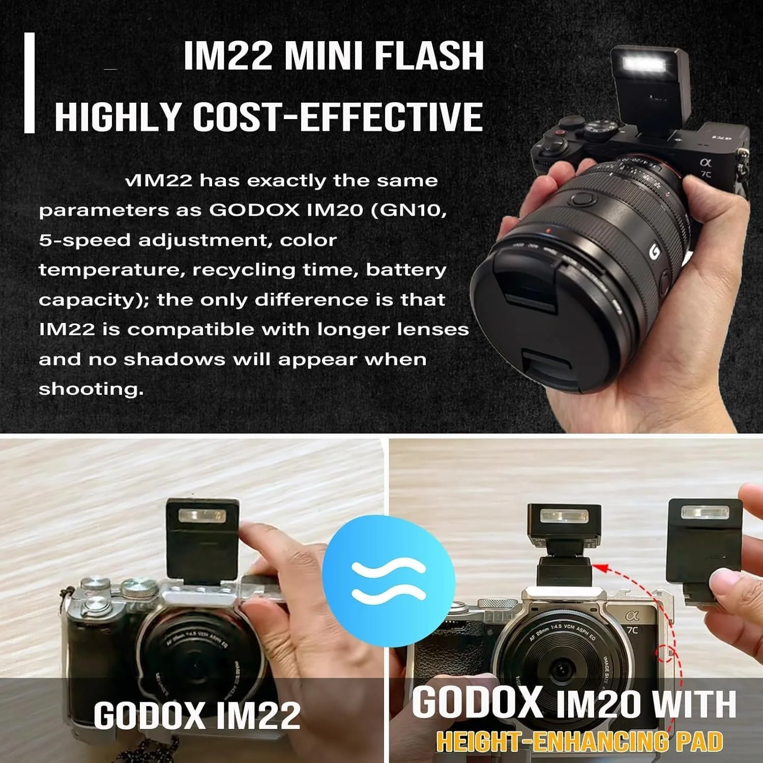 فلاش کوچک دستی iM22 با ۵ سطح خروجی، ۴۴۰ فلاش با قدرت کامل، شارژ USB-C، سازگار با Ricoh GR III GR III X Canon Sony Nikon Pentax Panasonic Olympus فلاش کوچک دستی iM22 با ۵ سطح خروجی، ۴۴۰ فلاش با قدرت کامل، شارژ USB-C، سازگار با Ricoh GR III GR III X Canon Sony Nikon Pentax Panasonic Olympus