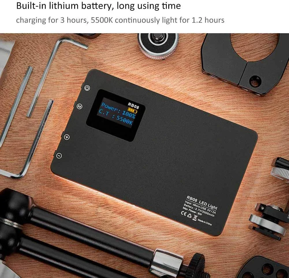 نور پرکننده تلفن Denash، نور LED پرکننده، سبک وزن و مناسب برای ماکرو