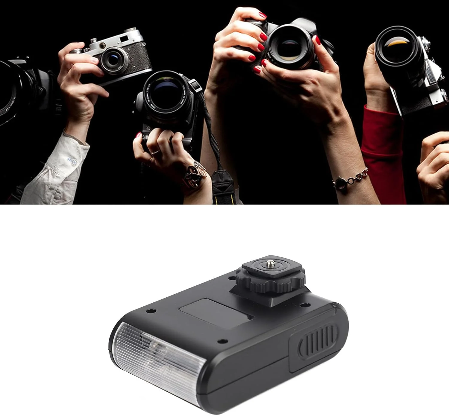 فلاش چراغی کفشکی، فلاش چراغی روی دوربین، پایه اتصال کفشکی دوربین برای دوربین های DSLR