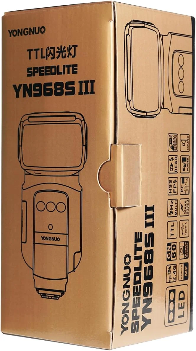 فلاش اسپیدلایت وایرلس YONGNUO YN968S III GN60 HSS TTL سازگار با سونی