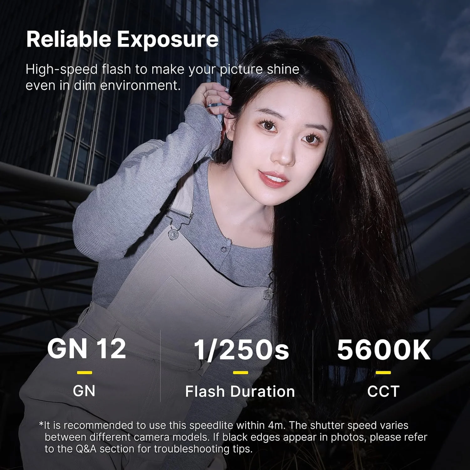 فلاش کوچک ULANZI F12، GN12 / CCT 5600K اسپیدلایت دوربین برای کانن فوجی سونی نیکون پاناسونیک المپوس پنتاکس و سایر دوربین های دیجیتال SLR، چراغ قوه با پایه هات شو یونیورسال تک کنتاکت (سفید)