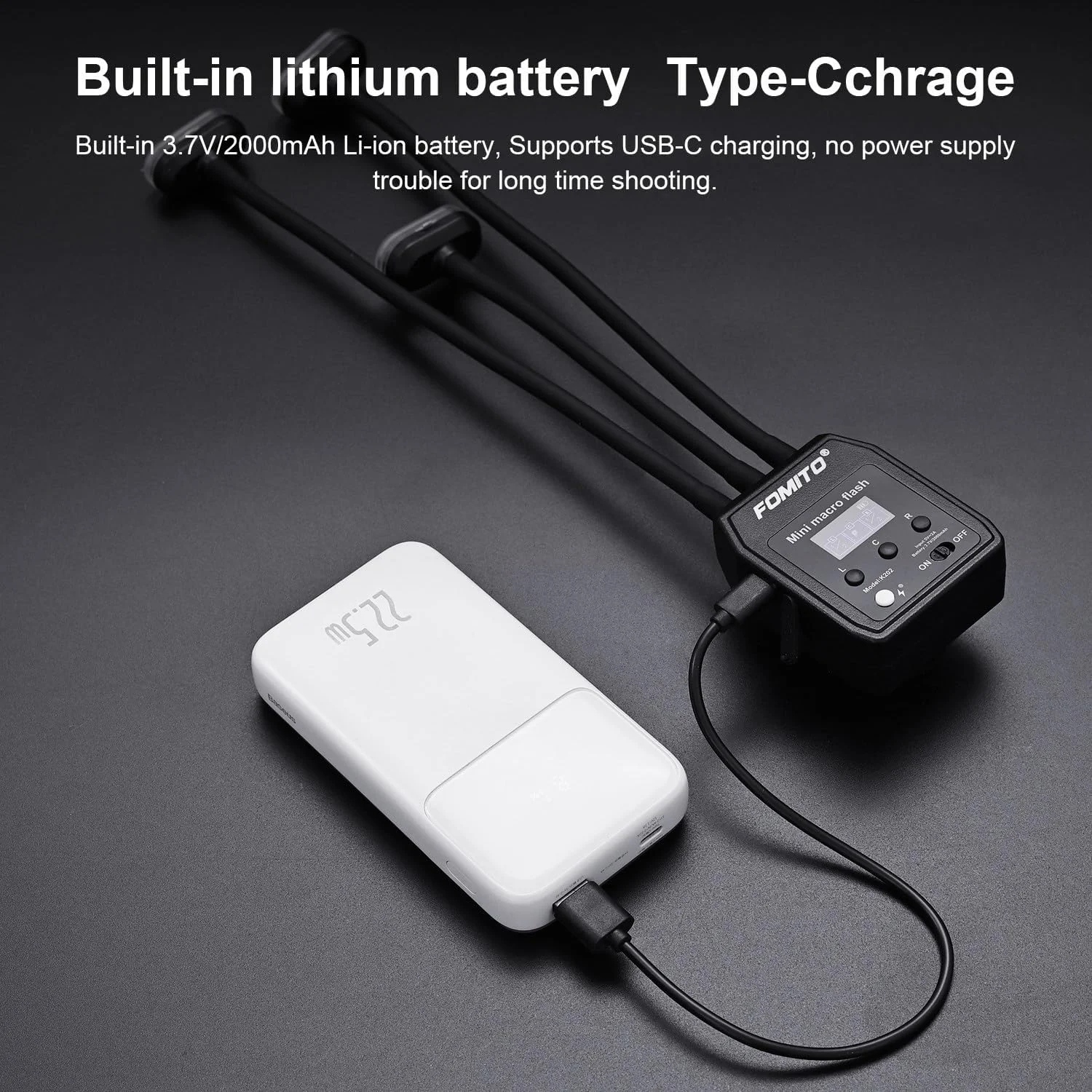 نور حلقه ای ماکرو LED انعطاف پذیر FOMITO با 13 فیلتر رنگی، نمایشگر دیجیتال، کابل USB و کیف حمل نور حلقه ای ماکرو LED انعطاف پذیر FOMITO با 13 فیلتر رنگی، نمایشگر دیجیتال، کابل USB و کیف حمل